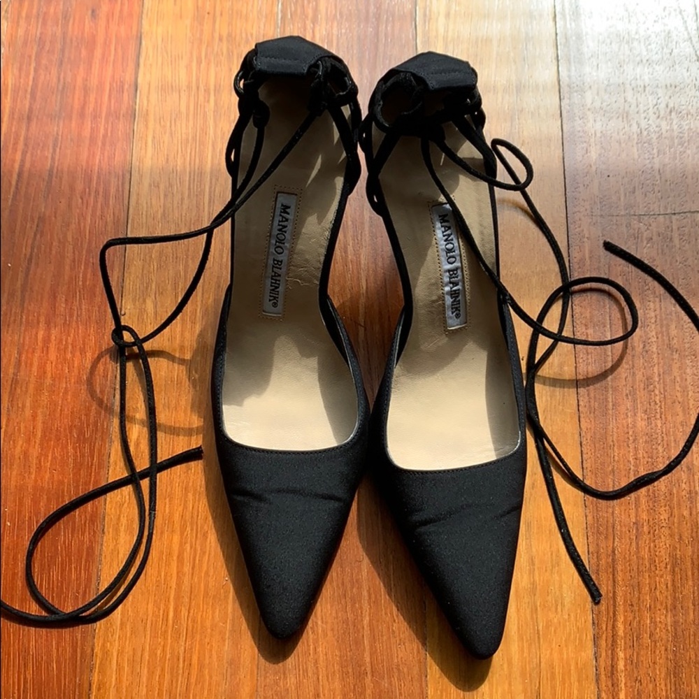 Manolo Blahnik Ankle D’Orsay Pump